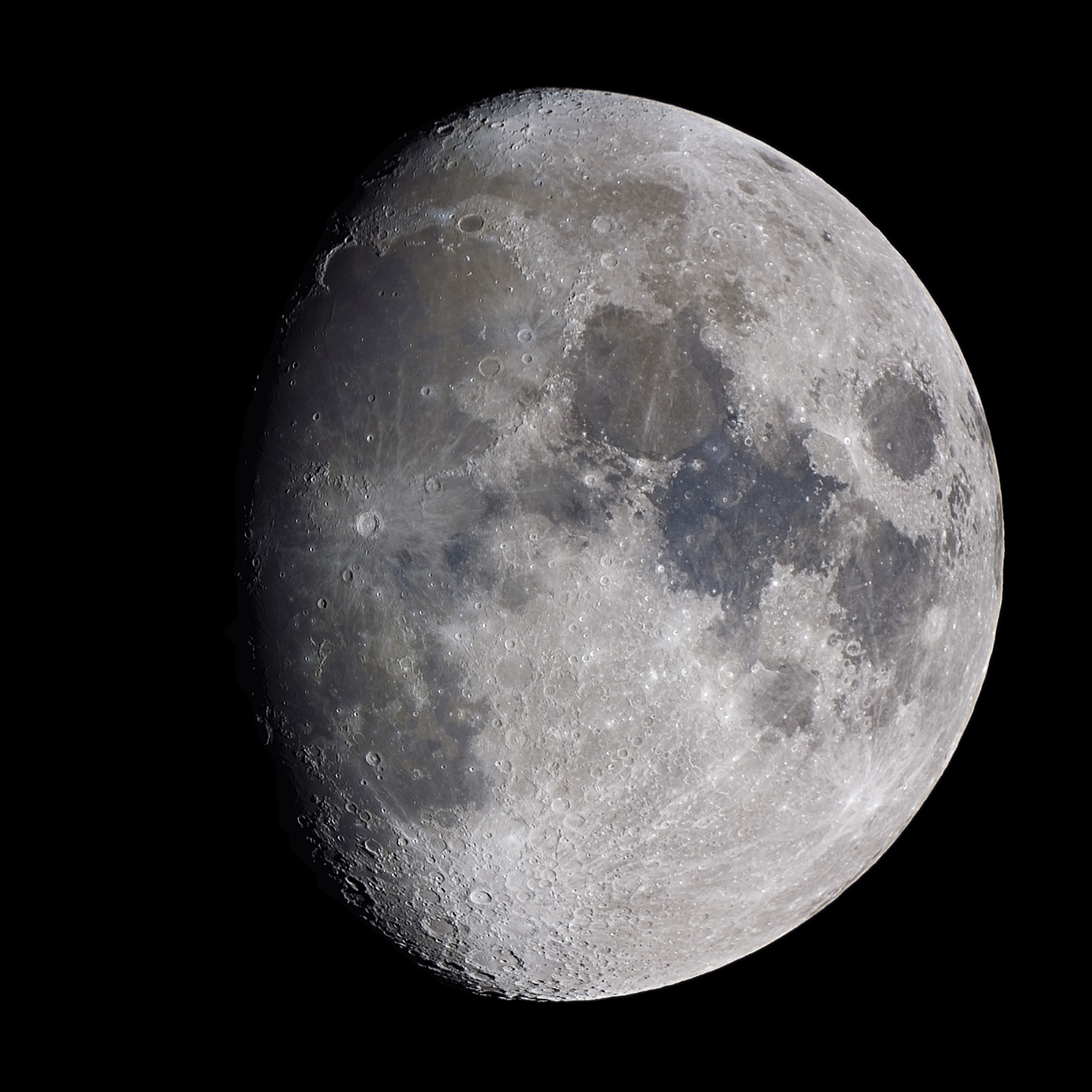a Waxing Gibbous Moon is seen in the sky