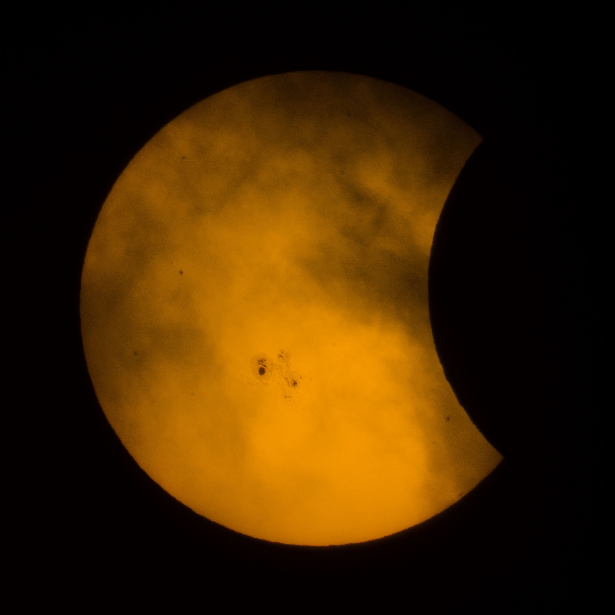 29 Moon during partial eclipse of the Sun 141023