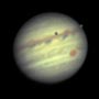 Jupiter GRS, Europa, & Io transiting
