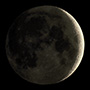 03 Earthshine on the Waxing Crescent Moon